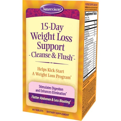 Nature's Secret 15-Day Weight Loss Support Cleanse & Flush - 60 Tablets