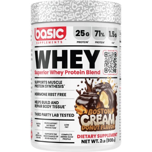 Basic Supplements Basic Whey - 2lbs Boston Cream Donut