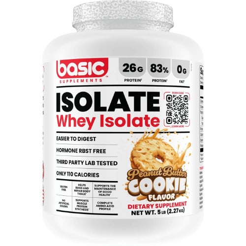 Basic Supplements Basic Isolate - 5lbs Peanut Butter Cookie