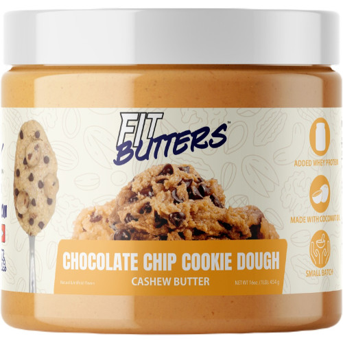 Fit Butters Nut Butter 16oz - Cashew Butter Chocolate Chip Cookie Dough