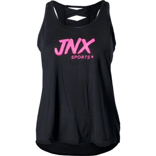 JNX Sports Cross-Back Tank XS Black/Neon Pink
