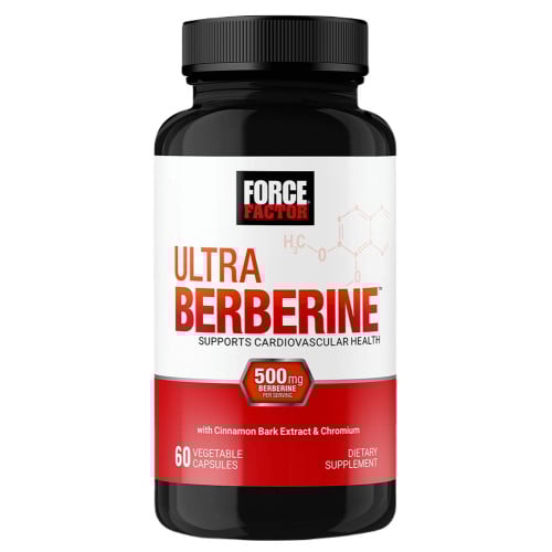 Force Factor Ultra Berberine with Cinnamon Extract - 60 Vegetable Capsules