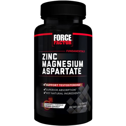 Force Factor Zinc Magnesium Aspartate, 60 Tablets