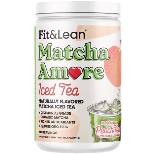 MHP Fit & Lean Matcha Amore - 30 Servings Peach Tea