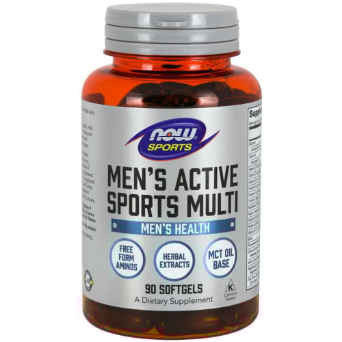 NOW Sports Men's Active Sports Multi 90 Softgels