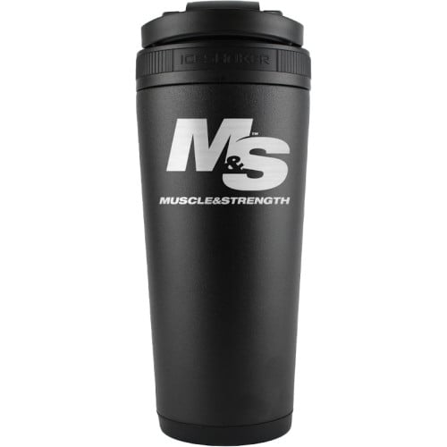 Muscle & Strength Ice Shaker - 26oz Black