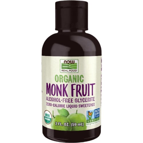 NOW Foods Organic Monk Fruit Liquid Alcohol-Free Glycerite - 2oz Unflavored