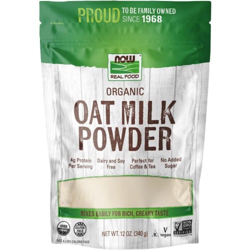 NOW Foods Organic Oat Milk Powder - 12oz