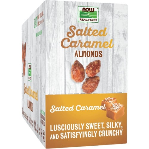 NOW Foods Almonds - 10 Single Serve Packs Salted Caramel