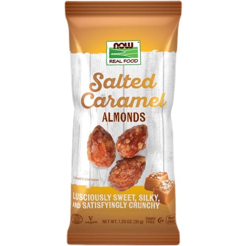 NOW Foods Almonds - 1 Single Serve Pack Salted Caramel