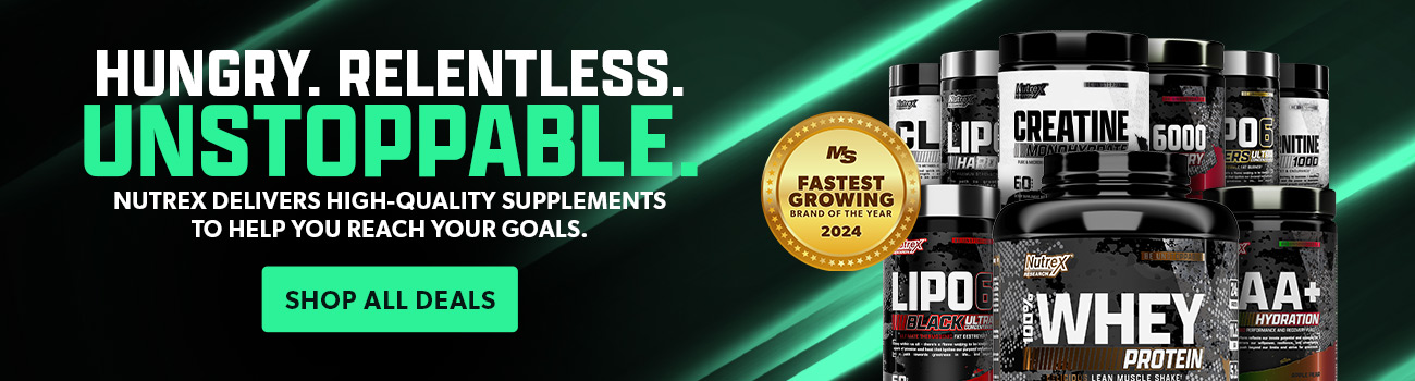 Hungry. Relentless. Unstoppable. Nutrex delivers high-quality supplements to help you reach your goals.