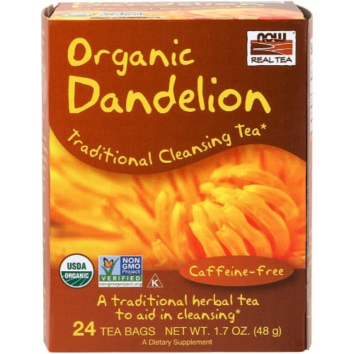NOW Foods Organic Dandelion Tea - 24 Tea Bags