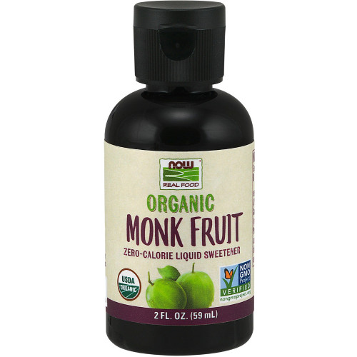 NOW Foods Organic Monk Fruit Liquid 2oz Unflavored