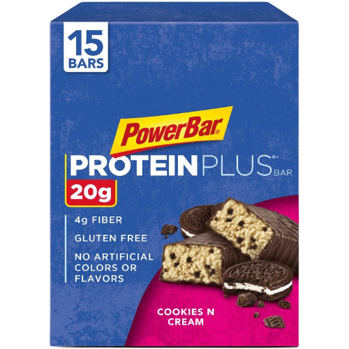 PowerBar Protein Plus Bar - Box of 15 Cookies N Cream