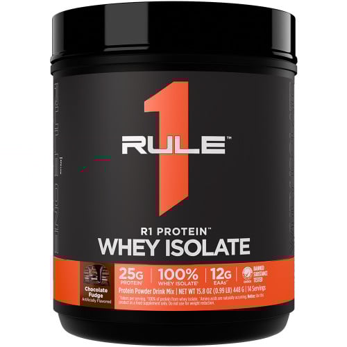 Rule 1 R1 Protein Isolate - 1lb Chocolate Fudge