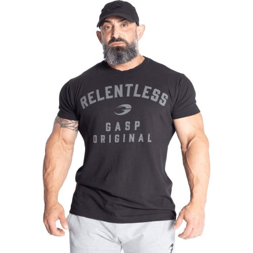 GASP Relentless Skull Tee - 3XL Washed Black