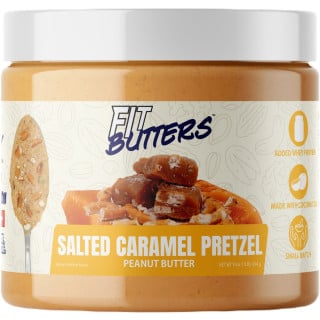 Fit Butters Nut Butter 16oz - Peanut Butter Salted Caramel Pretzel