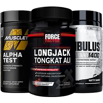 Bottles of Test Booster Supplements