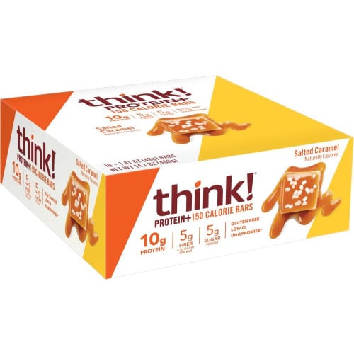 think! Protein+ 150 Calorie Bars - Box of 10 Salted Caramel