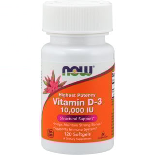 NOW Foods Vitamin D-3 10,000 IU 120 Softgels