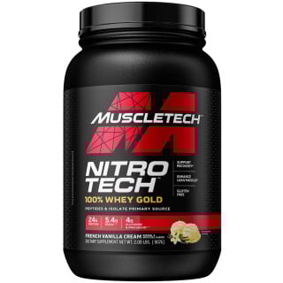 MuscleTech Nitro-Tech 100% Whey Gold - 2lbs French Vanilla Cream