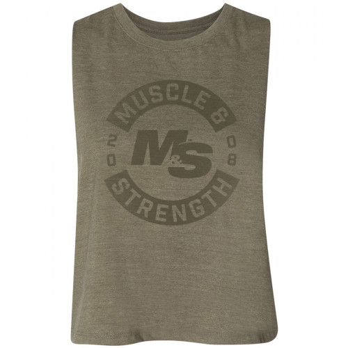 Women's Seal Cropped Tank - Olive